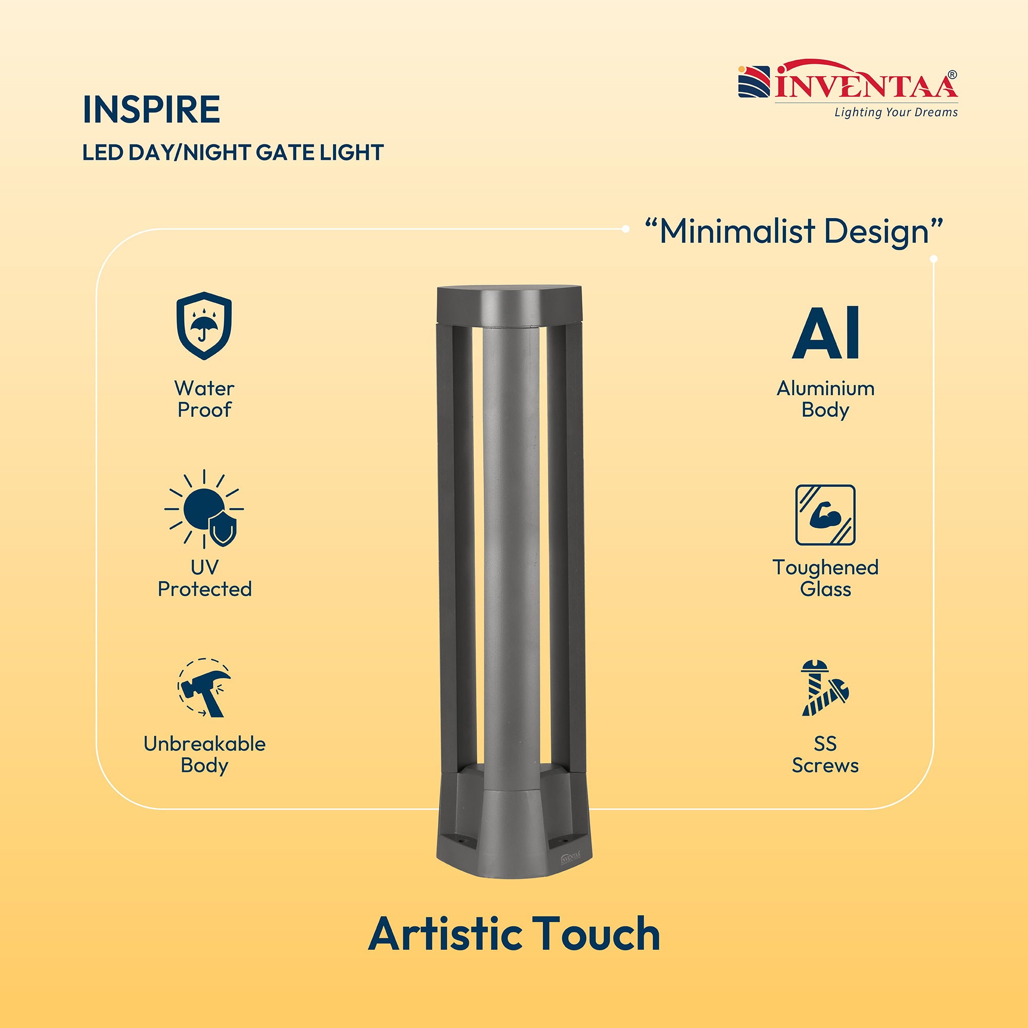 Specifications Of Smart Inspire LED Bollard Light 2 Feet #watts_20w