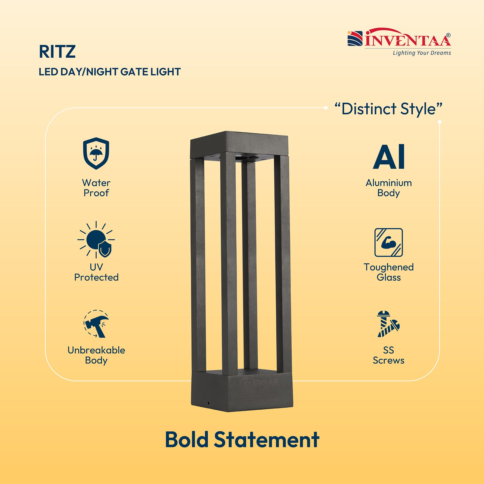 Specifications Of Smart Ritz LED Bollard Light 2 Feet #size_2 feet