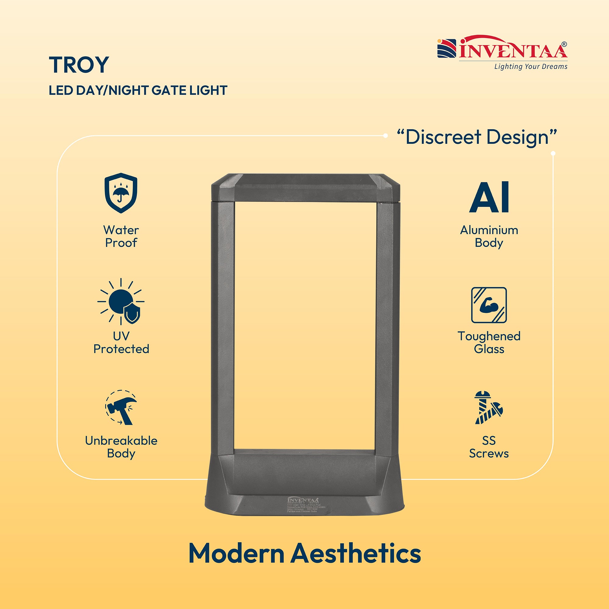 Specifications Of Smart Troy LED Bollard Light #size_1 feet
