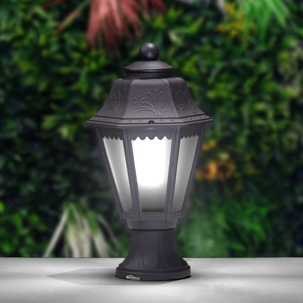 Tacita Modern Gate Light - 12W LED Pillar Lights for Gate | Outdoor Villa Lighting
