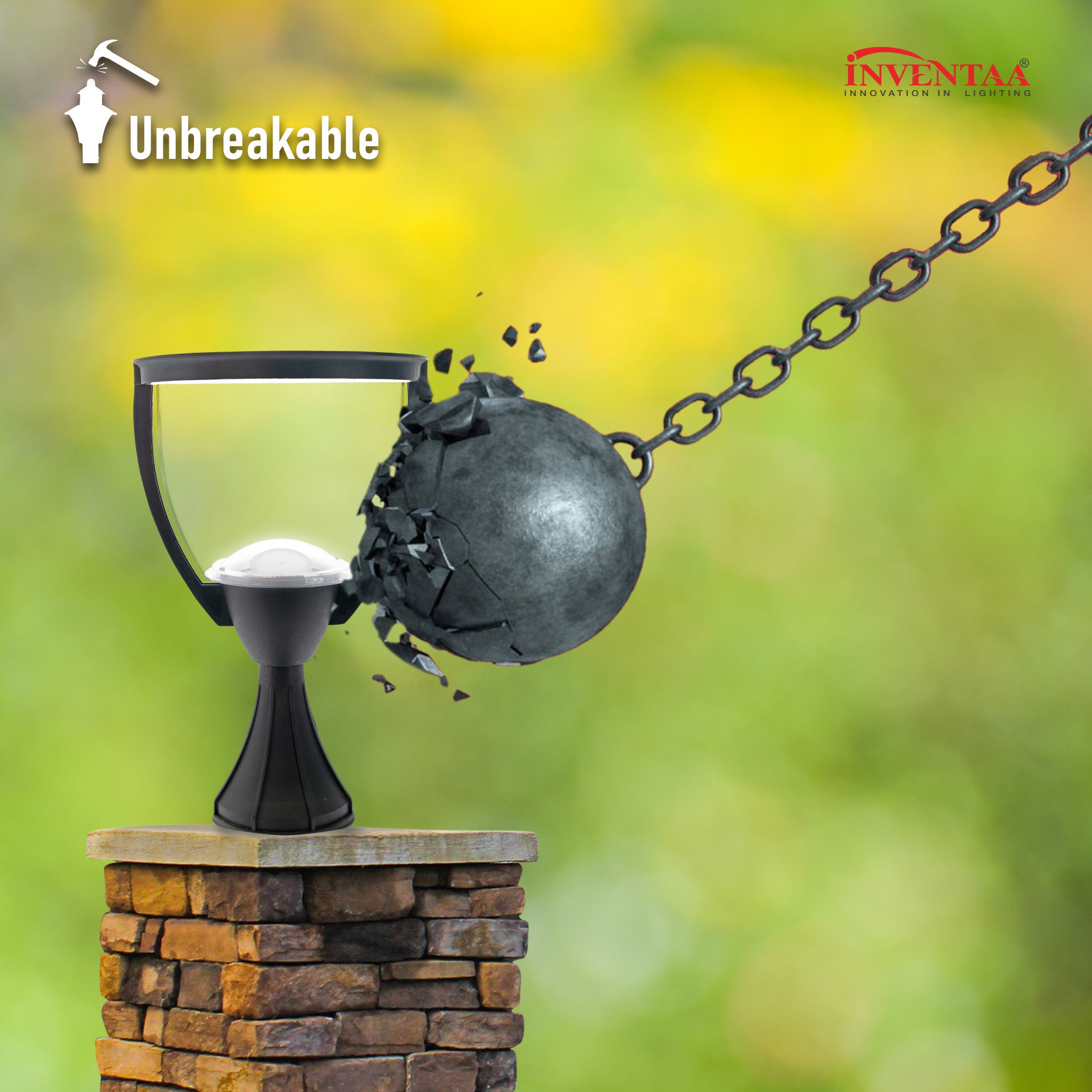 Unbreakable Glenda Glitter LED Gate Light | #bulb options_warm