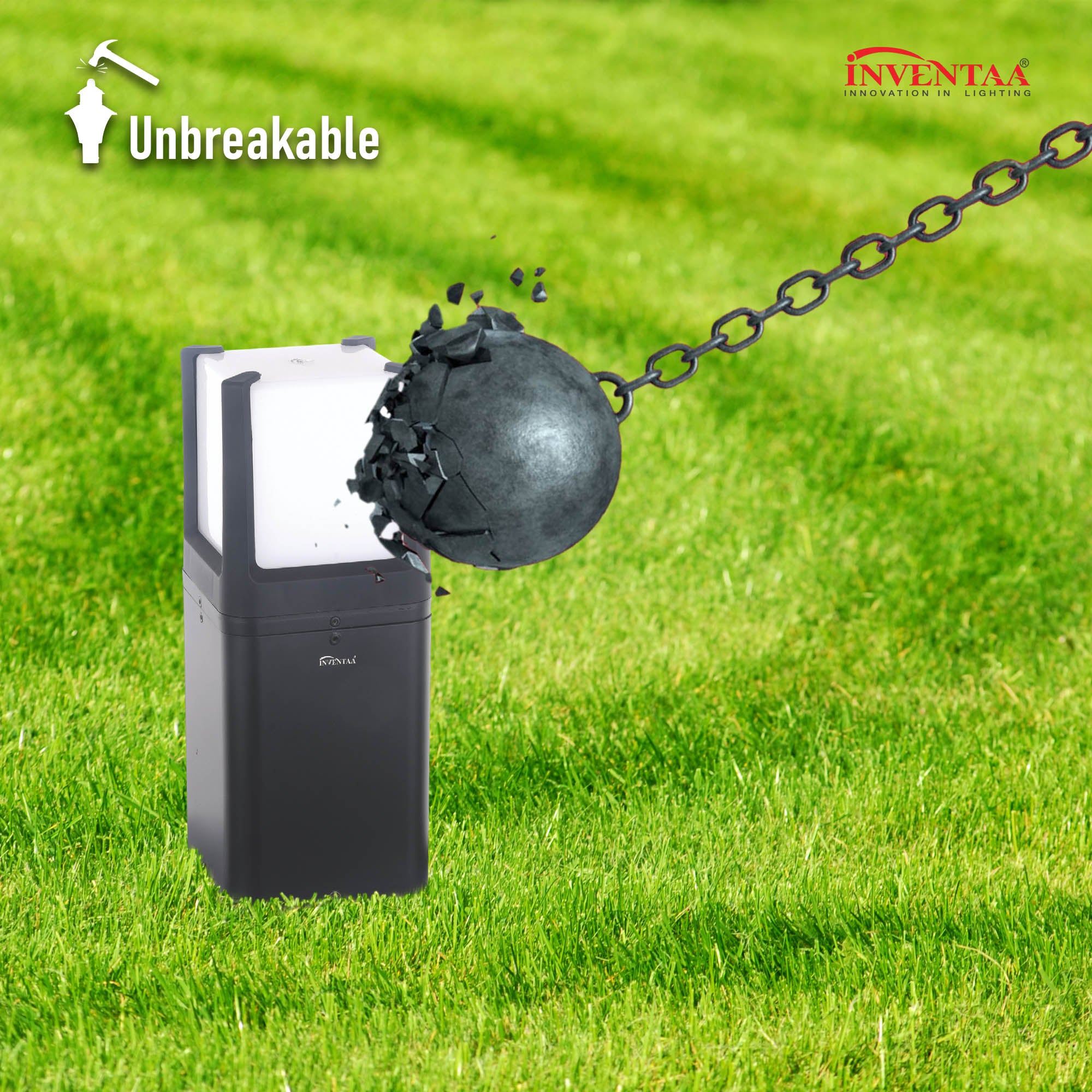 Cuba 2 Feet LED Garden Bollard Light featuring its Unbreakable Feature #size_2 feet