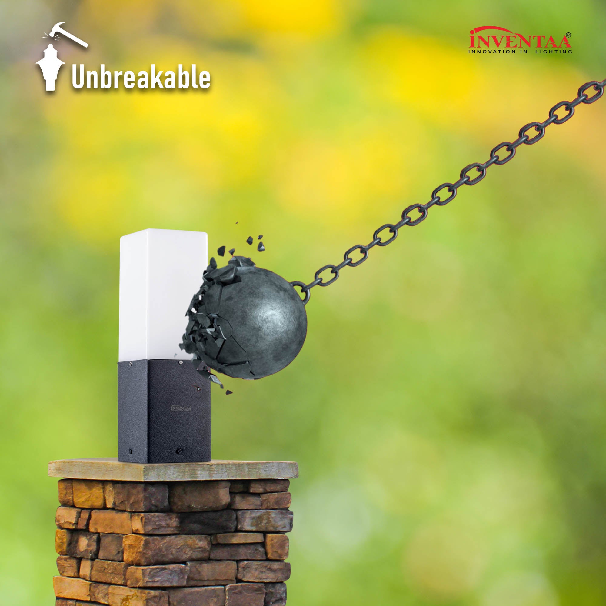 Elena 2 feet led garden bollard light featuring its unbreakable design for long lasting durability #size_2 feet