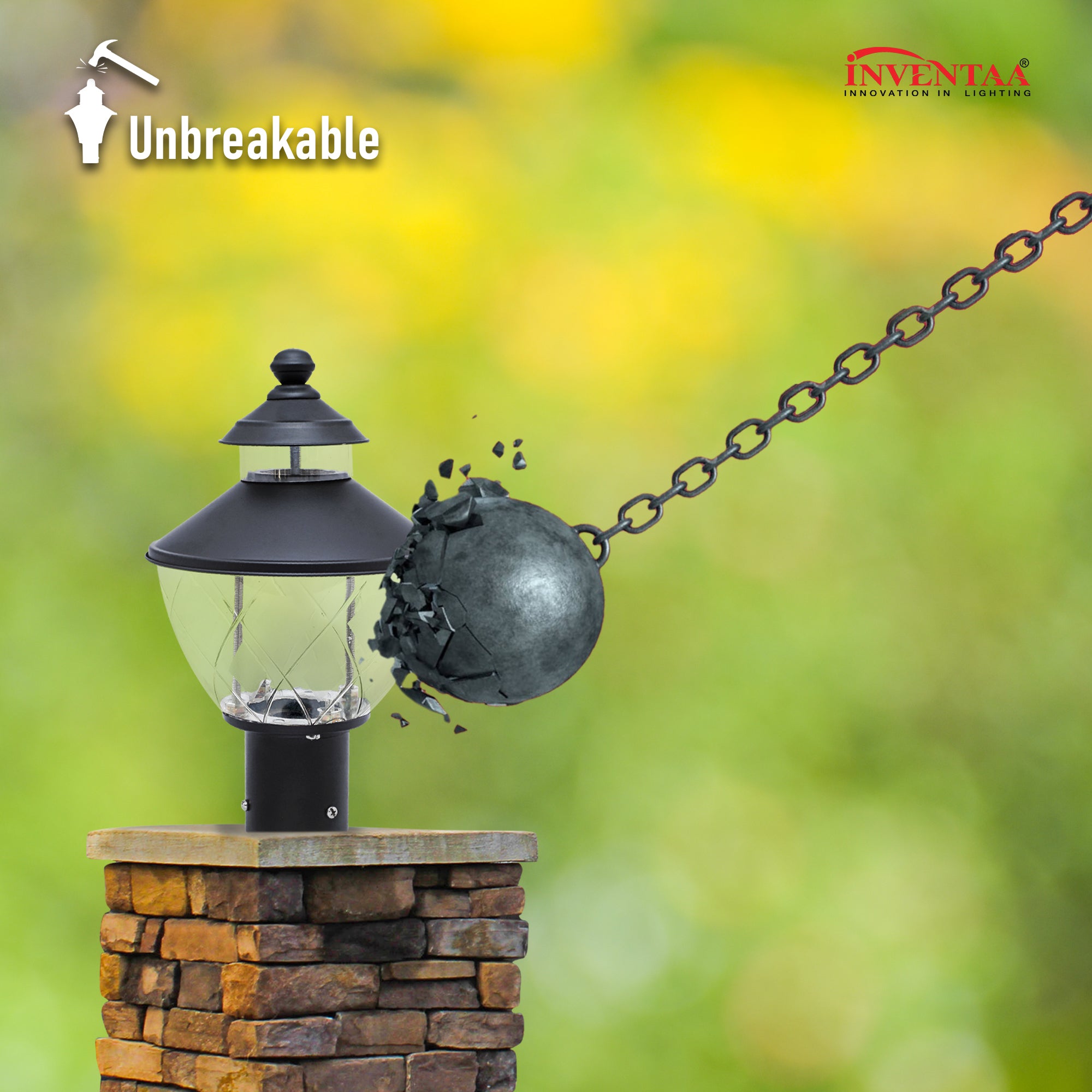 Unbreakable Kitty Anti Copper LED Gate Light #color_anti copper clear