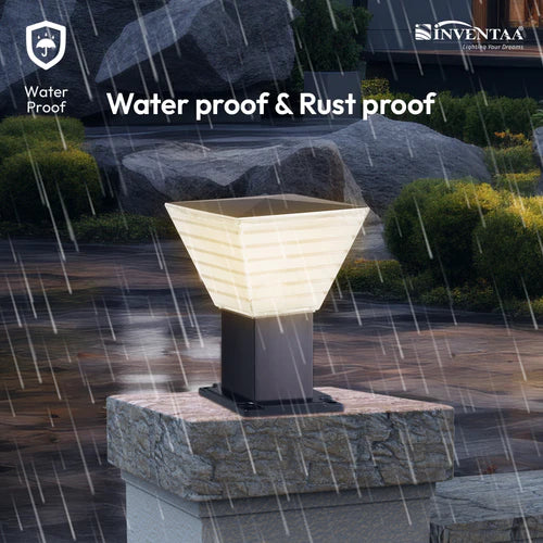 Villa LED Gate Light - 12W Outdoor Gate Post Lamp | Classic Design