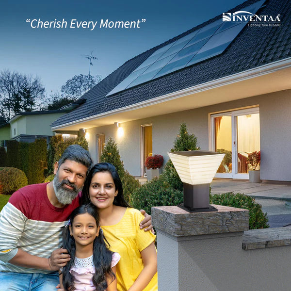 Villa LED Gate Light - 12W Outdoor Gate Post Lamp | Classic Design