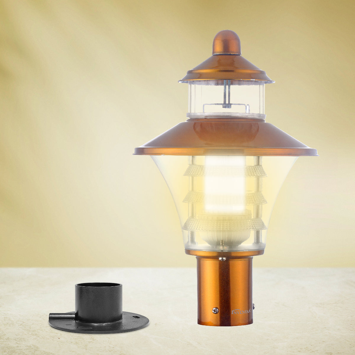 Viva Gate Pillar Lights 12W LED - Modern Exterior Door Light