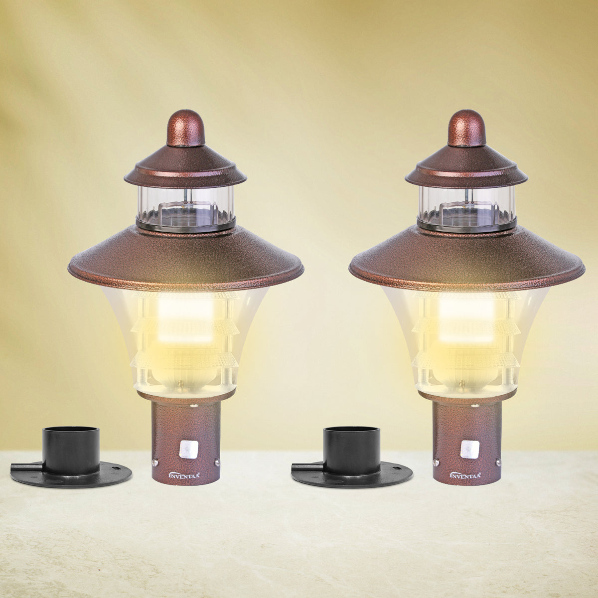 Viva Gate Pillar Lights 12W LED - Modern Exterior Door Light