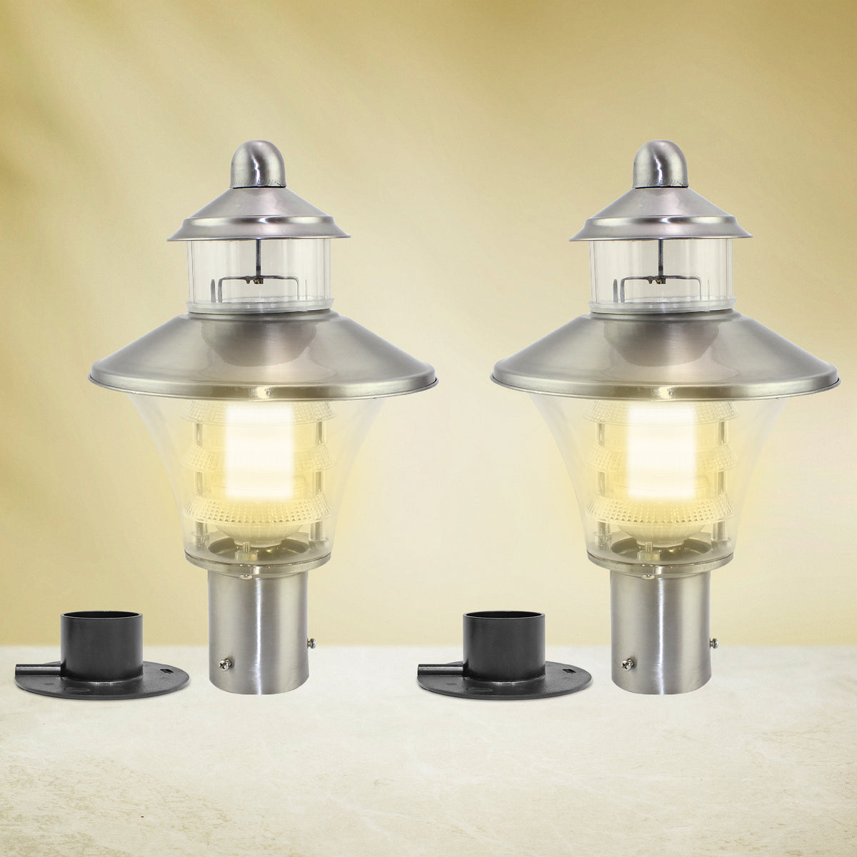 Viva Gate Pillar Lights 12W LED - Modern Exterior Door Light
