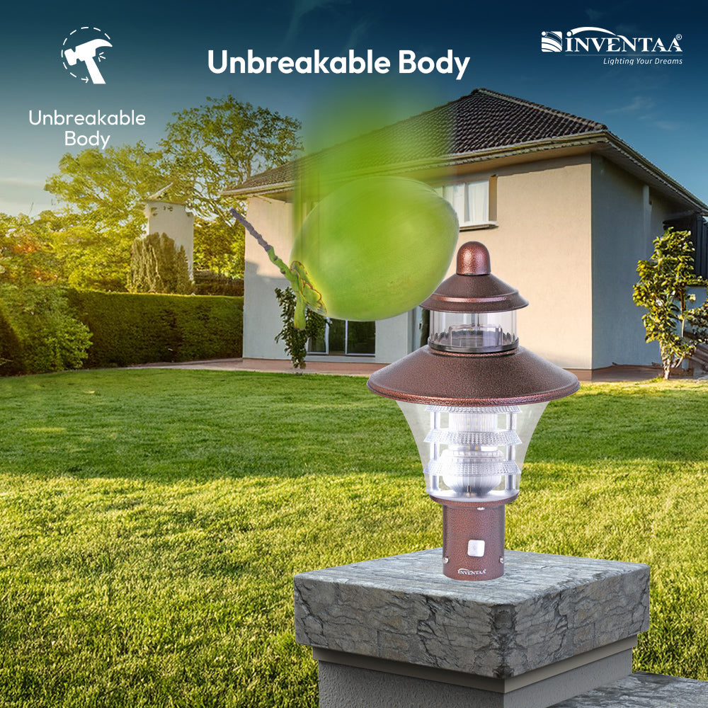 Viva Gate Pillar Lights 12W LED - Modern Exterior Door Light