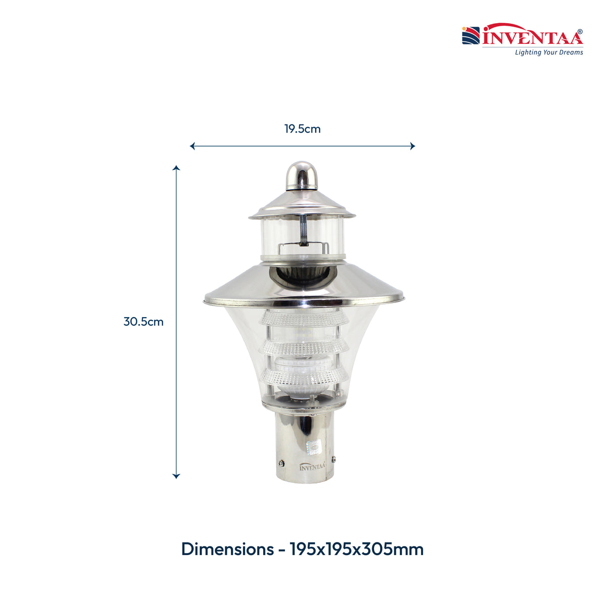 Viva Gate Pillar Lights 12W LED - Modern Exterior Door Light