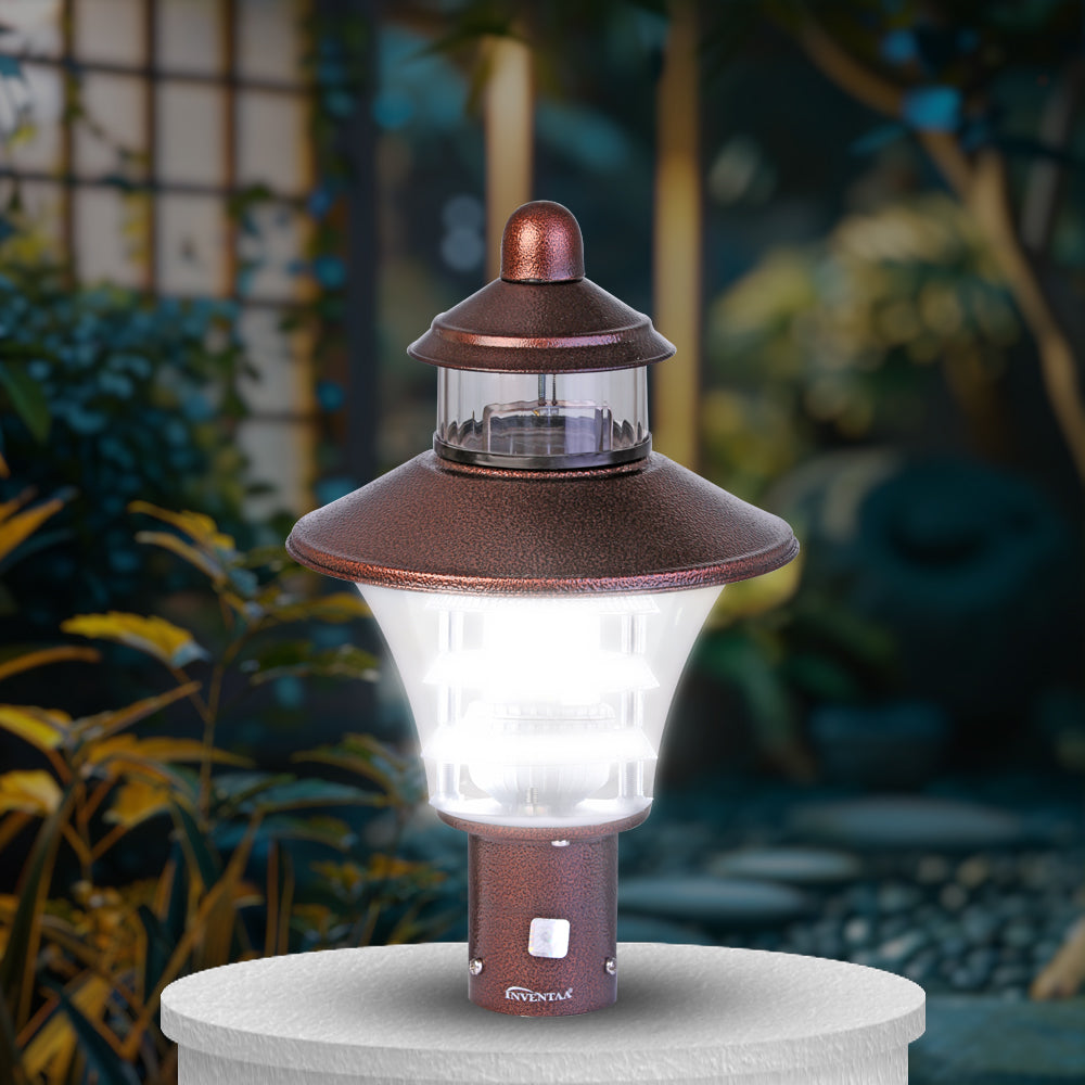 Viva LH Anti Copper LED Gate Light Cool White | Best LED Gate Light Model Online at affordable price Online #color_Anti Copper Trio Luv Clear