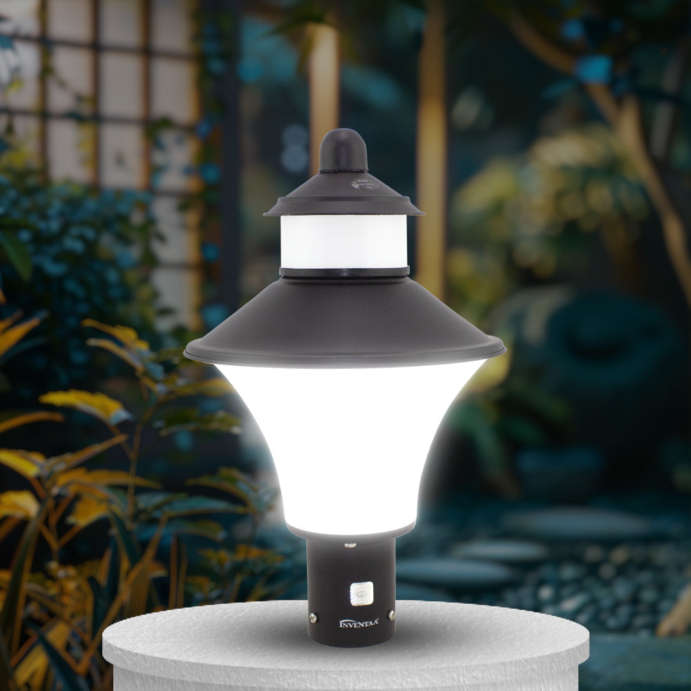 Viva LH Matt Black LED Gate Light Cool White | Best LED Gate Light Model Online at affordable price Online #color_Matt Black White