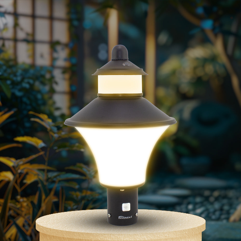 Viva LH Matt Black LED Gate Light Warm White | Best LED Gate Light Model Online at affordable price Online #color_Matt Black White