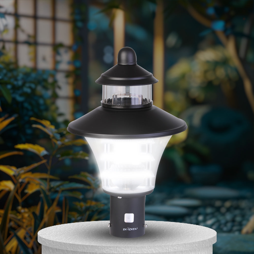 Viva LH Matt Black LED Gate Light Cool White | Best LED Gate Light Model Online at affordable price Online #color_Matt Black Trio Luv Clear