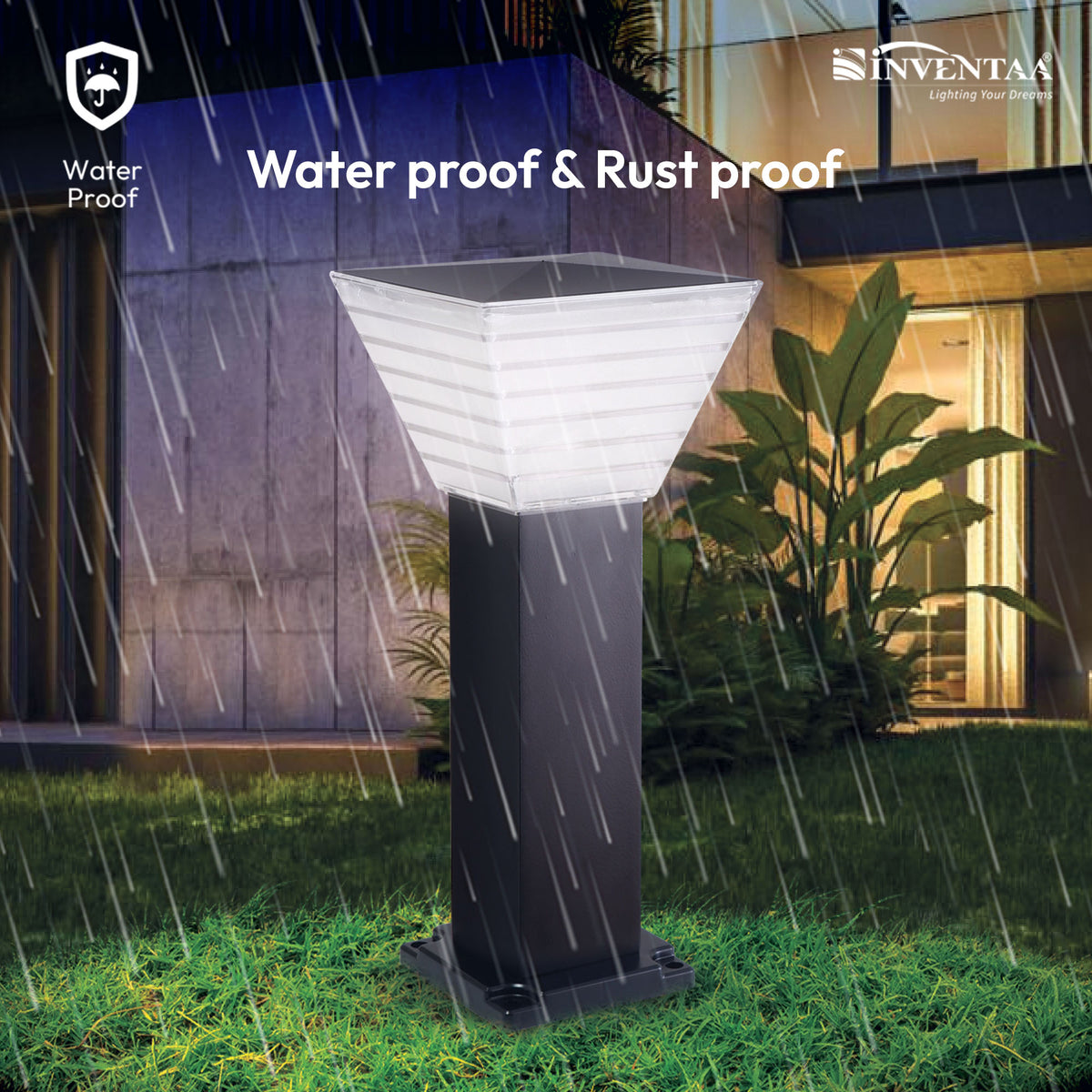 Bloom Solar LED Outdoor Bollard Light