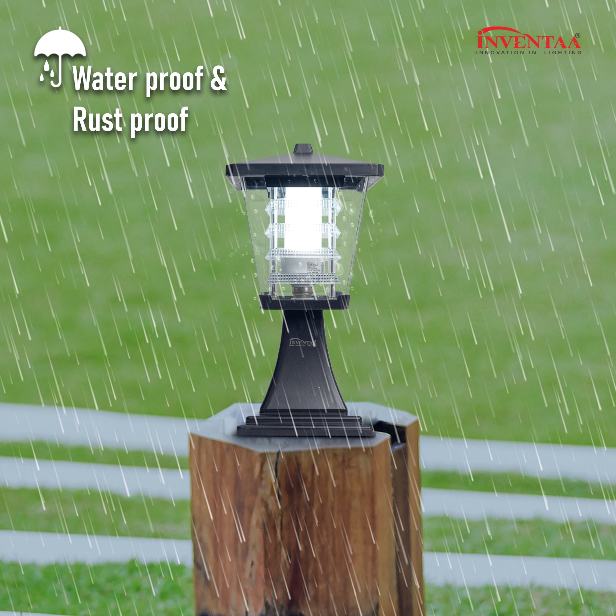 Mini Glasis 12W Main Gate Light - LED Exterior Gate Pillar Light