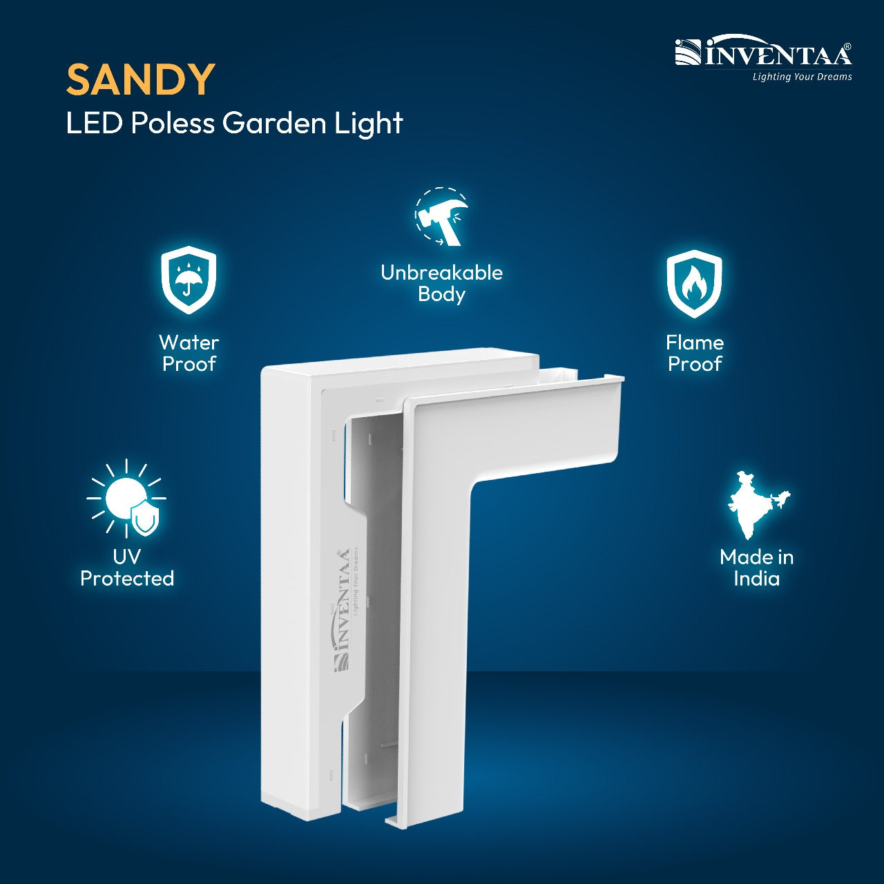 Sandy LED Step Light for Garden & Staircase Lighting With 2-Year Warranty