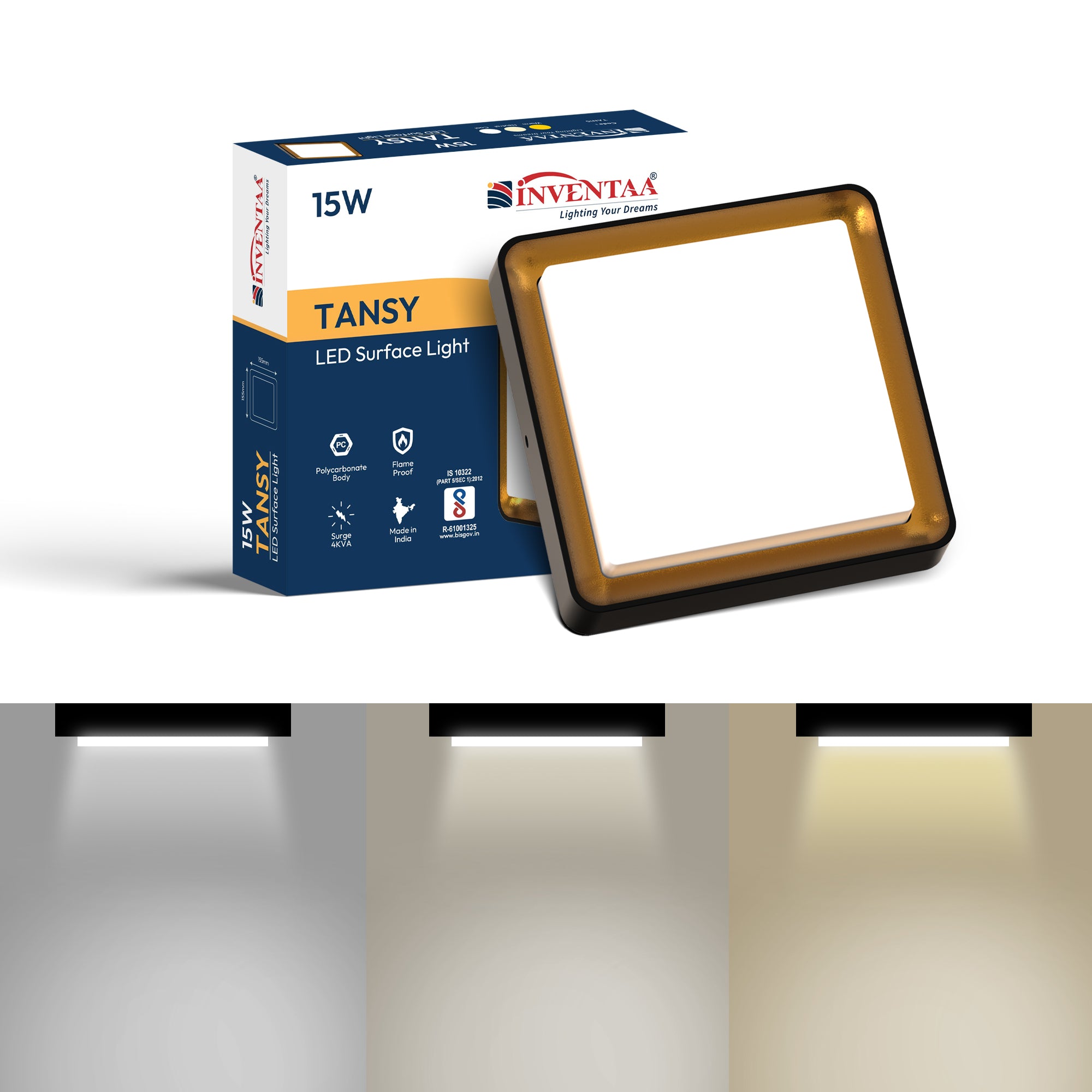 Inventaa Tansy 15W LED Surface Light With 2 Yrs Warranty