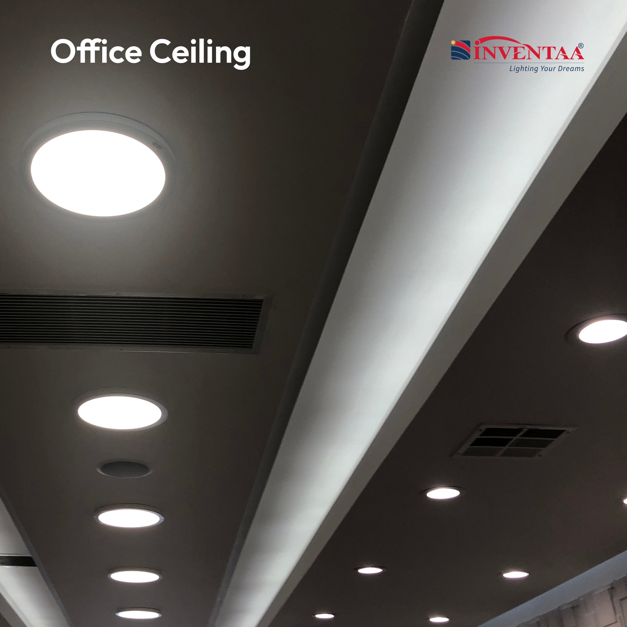 Recessed Lighting Office Lighting Fixtures Titos Round LED Down