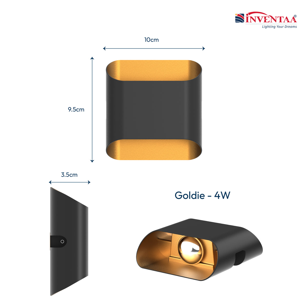 Goldie LED Doorway Outdoor Wall Light