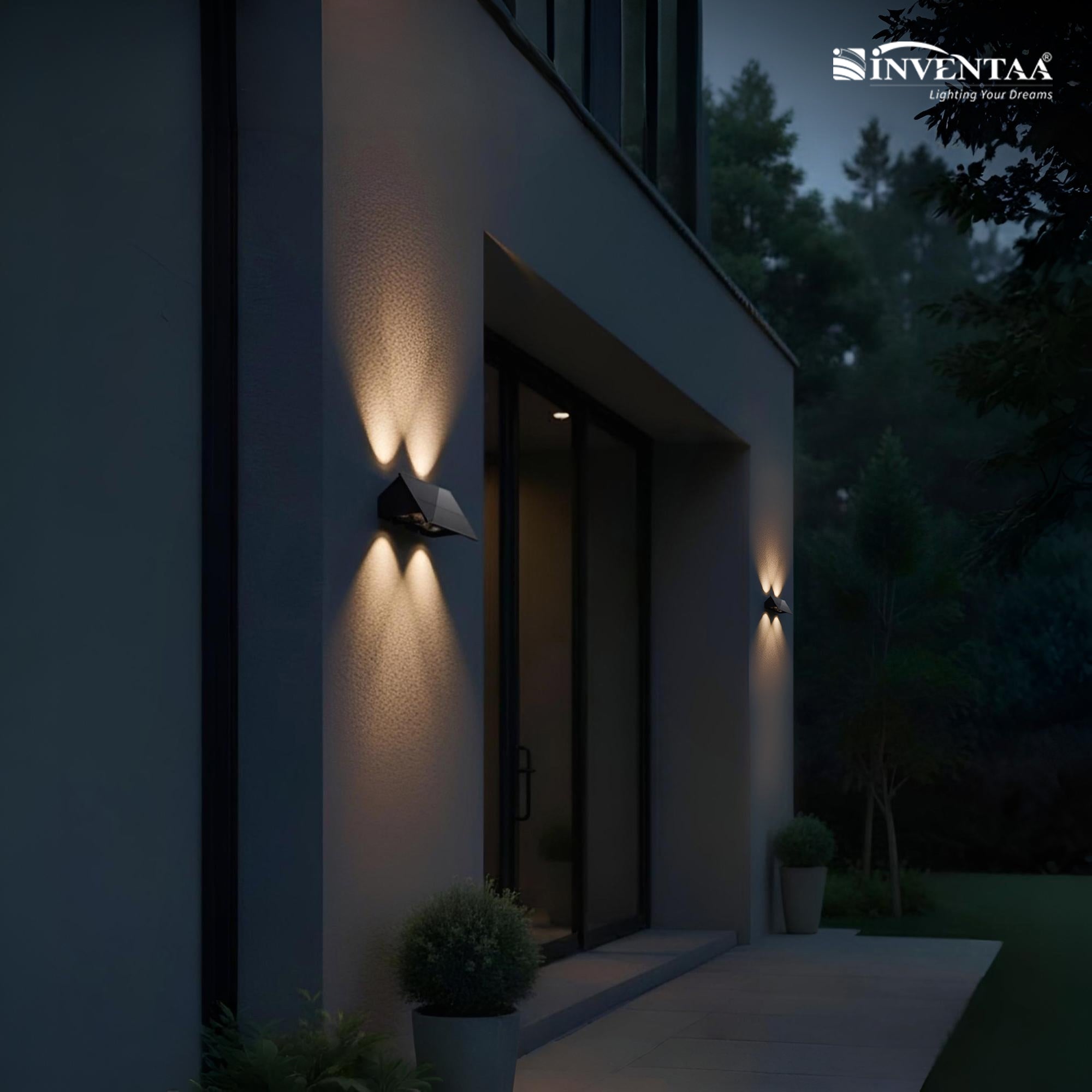 Figo Solar LED Outdoor Wall Light