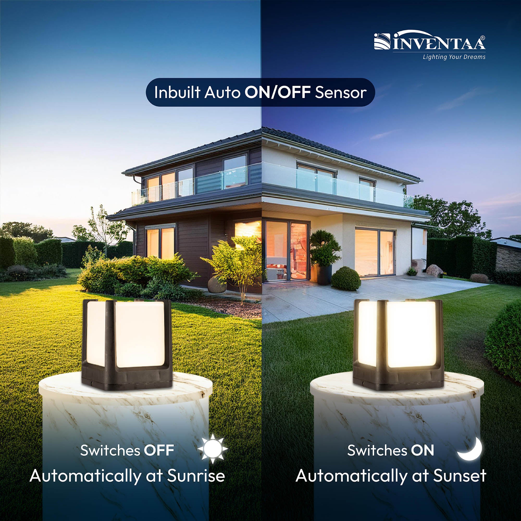 Auto On Off Smart Cuba LED Gate Light