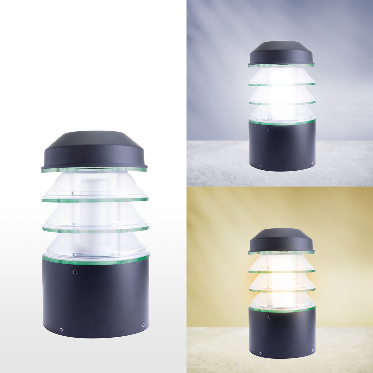 Estela 12W Ice Cube Post Top LED Gate Lamp Light
