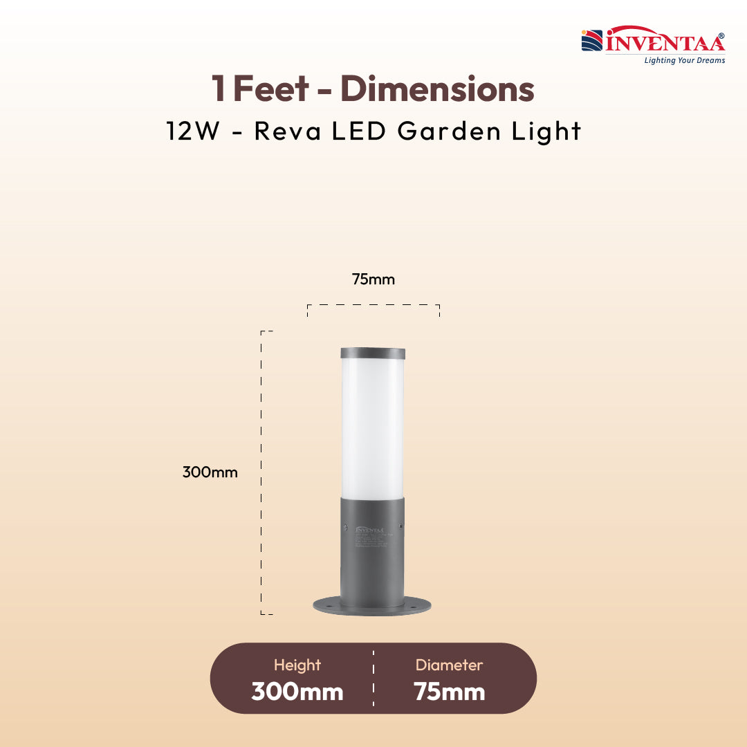 Reva LED Garden Bollard Outdoor Light