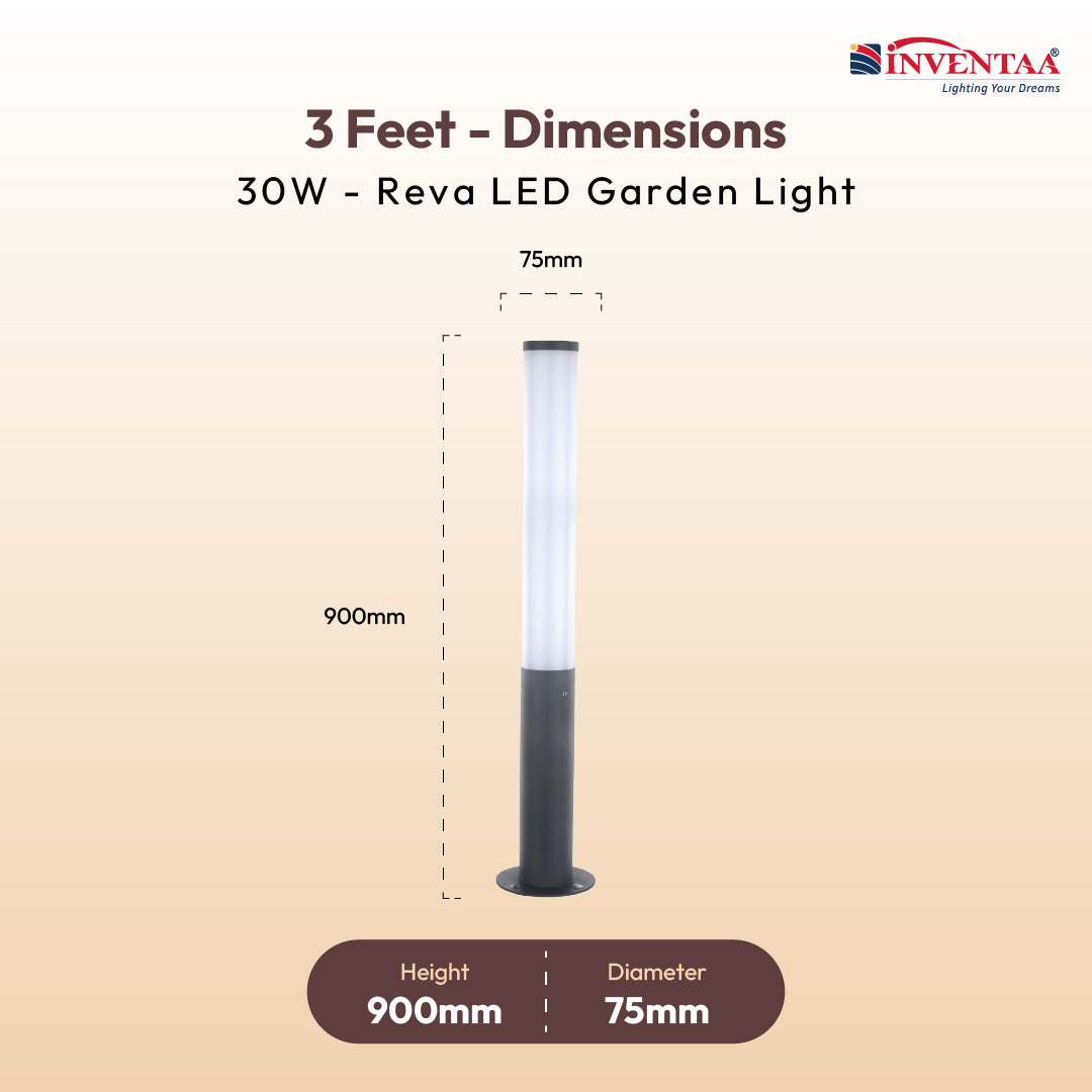 Reva LED Garden Bollard Outdoor Light