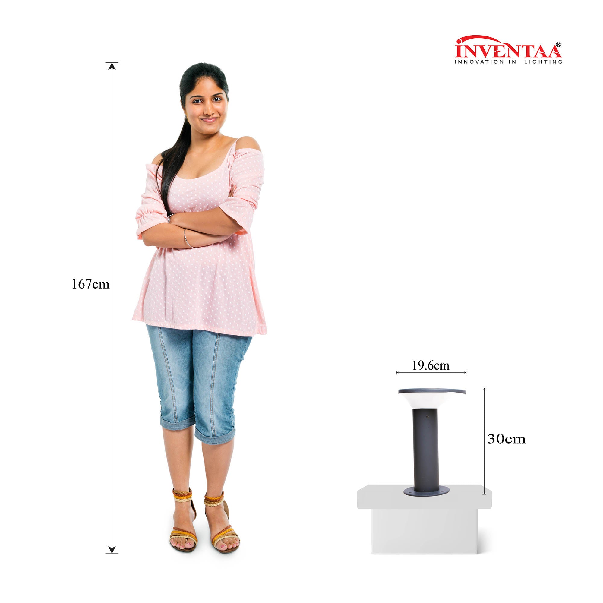 Romy 12W LED Lawn Bollard Outdoor Light