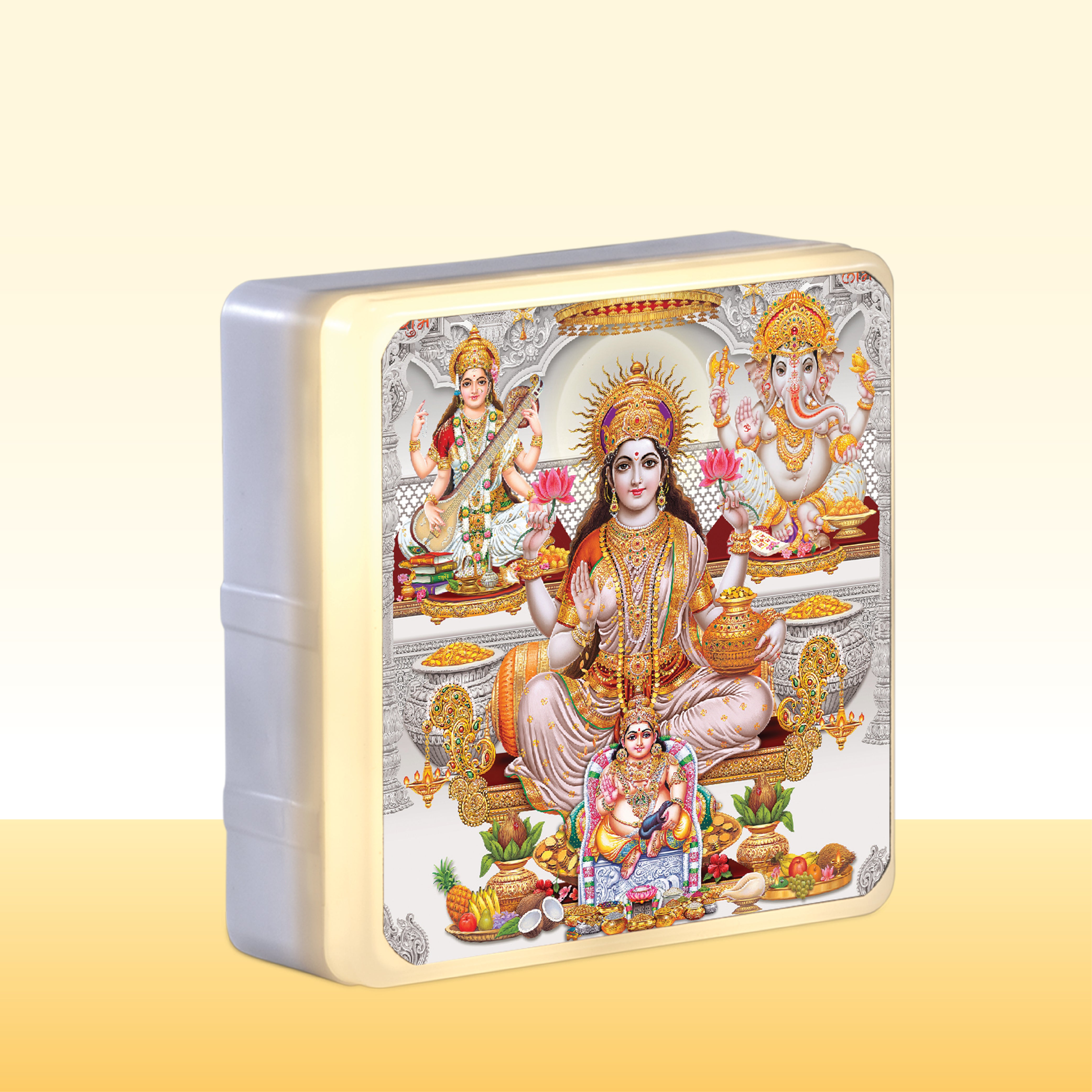 Godess Saraswathi Divine LED Outdoor Wall Light For Pooja Room With 2 Years Replacement Warranty