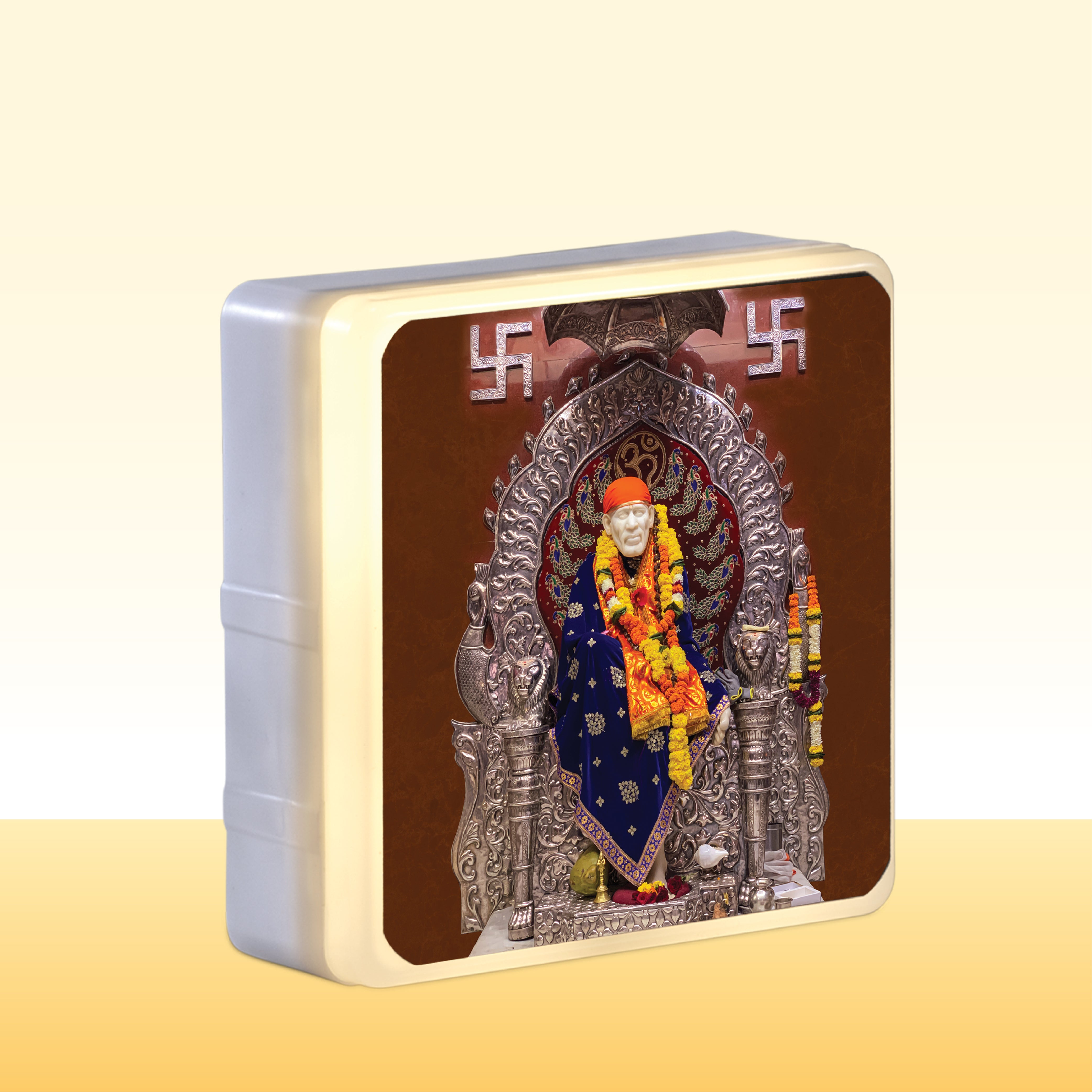 Sai Baba Divine LED Outdoor Wall Light For Puja Room With 2 Years Replacement Warranty