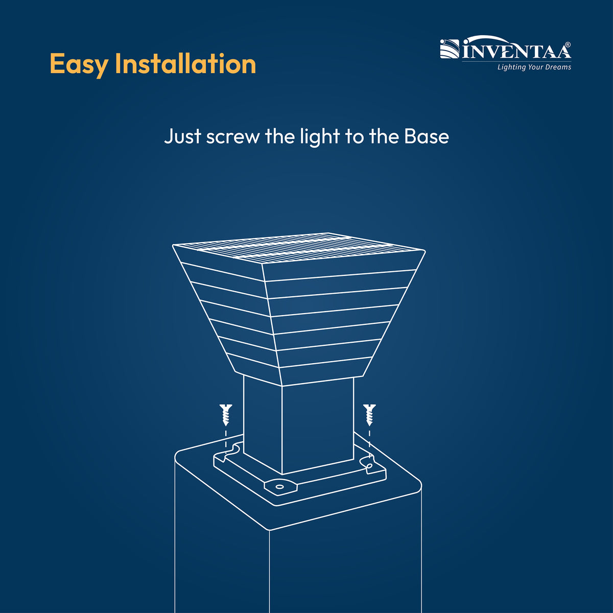 Villa Solar LED Outdoor Gate Light