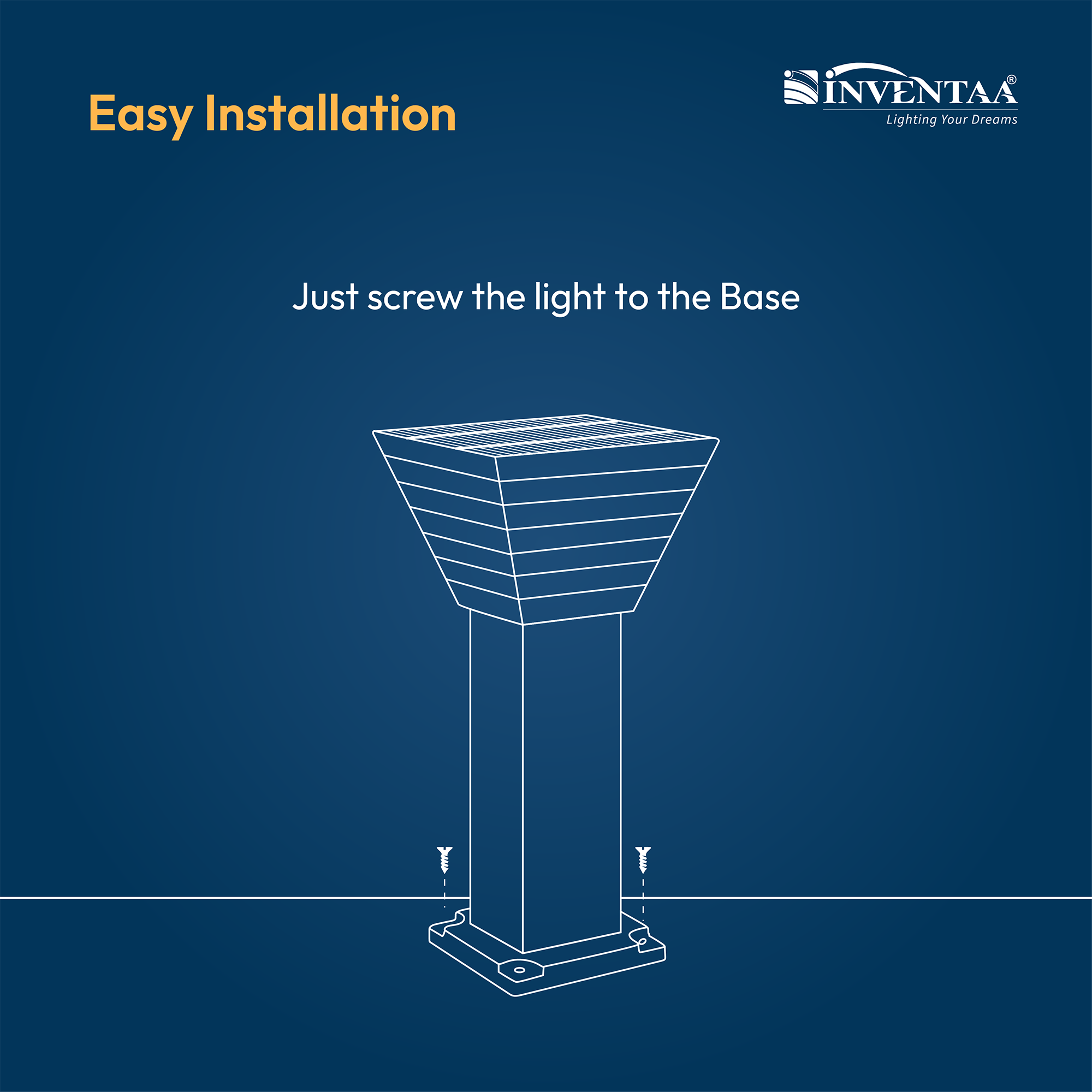 Villa Solar LED Outdoor Bollard Light