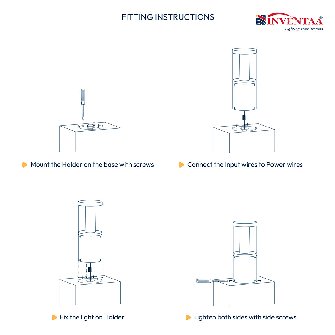 Gate light outdoor installation step guide