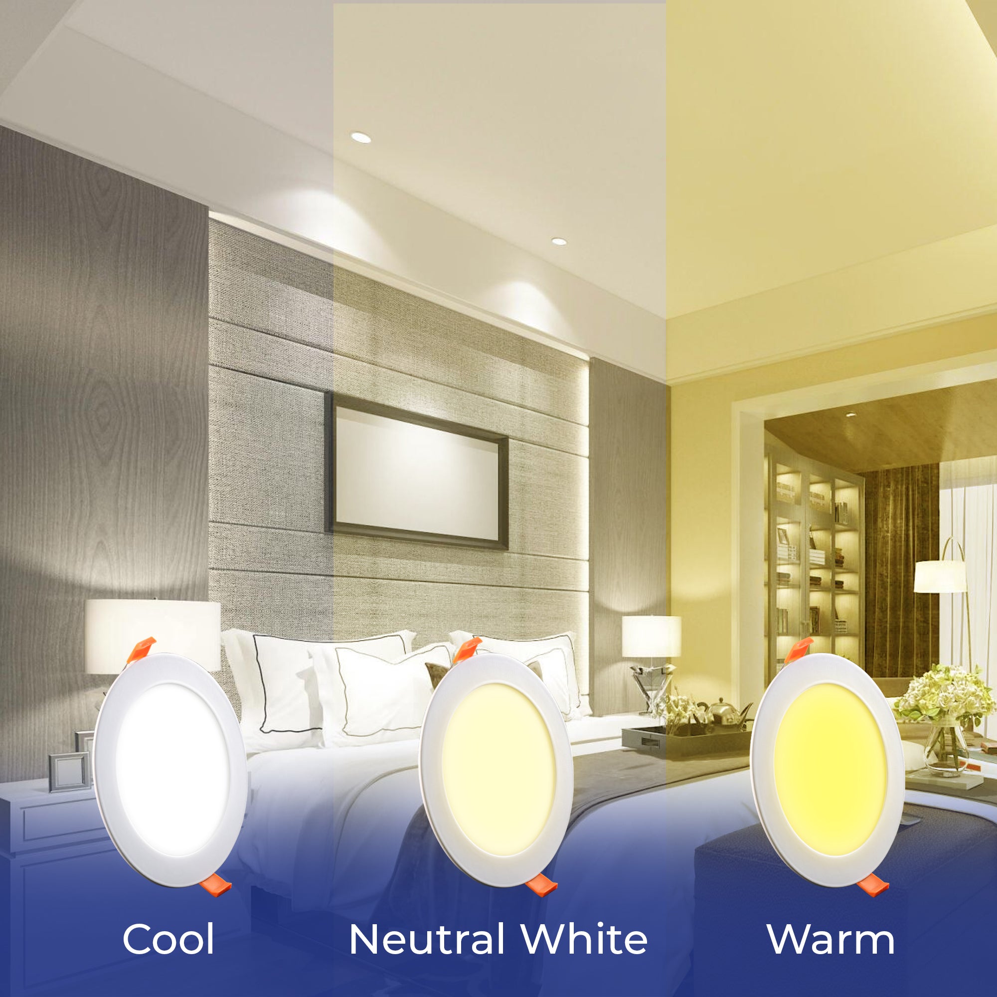 Color Variations Of Eligio Round LED Panel Light #watts_4w