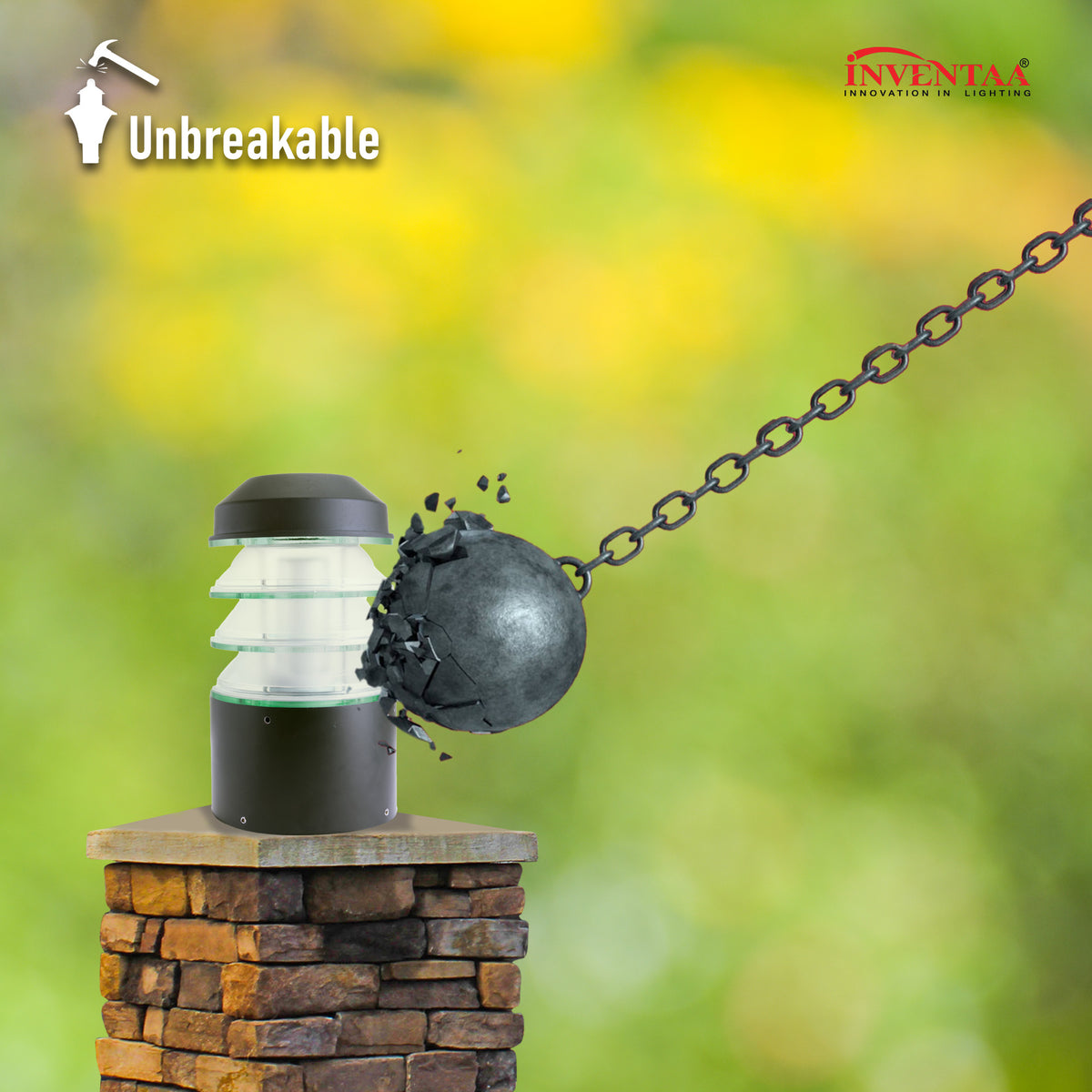 Estela 12W Ice Cube Post Top LED Gate Lamp Light