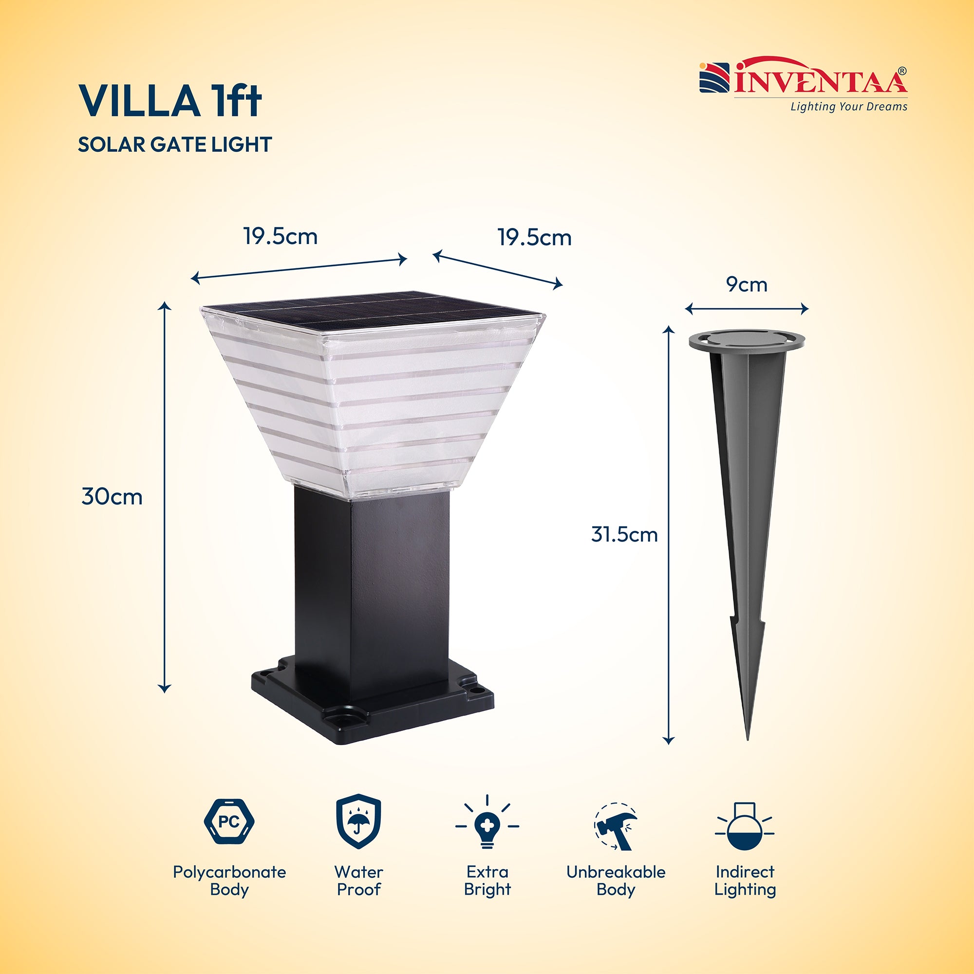 Bloom Solar Garden Light With Spike