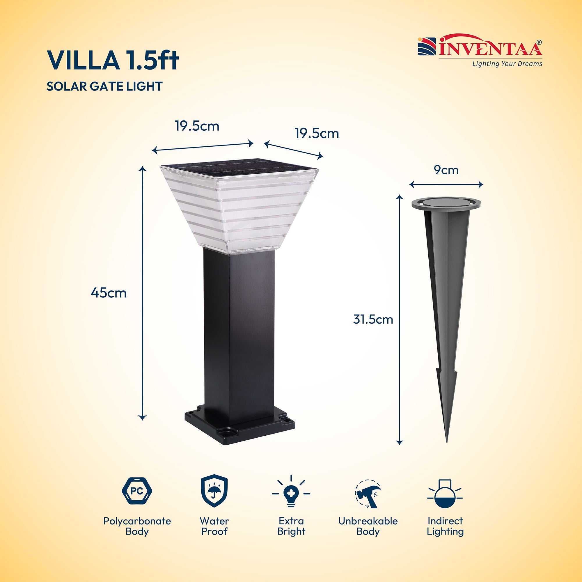 Bloom Solar Garden Light With Spike