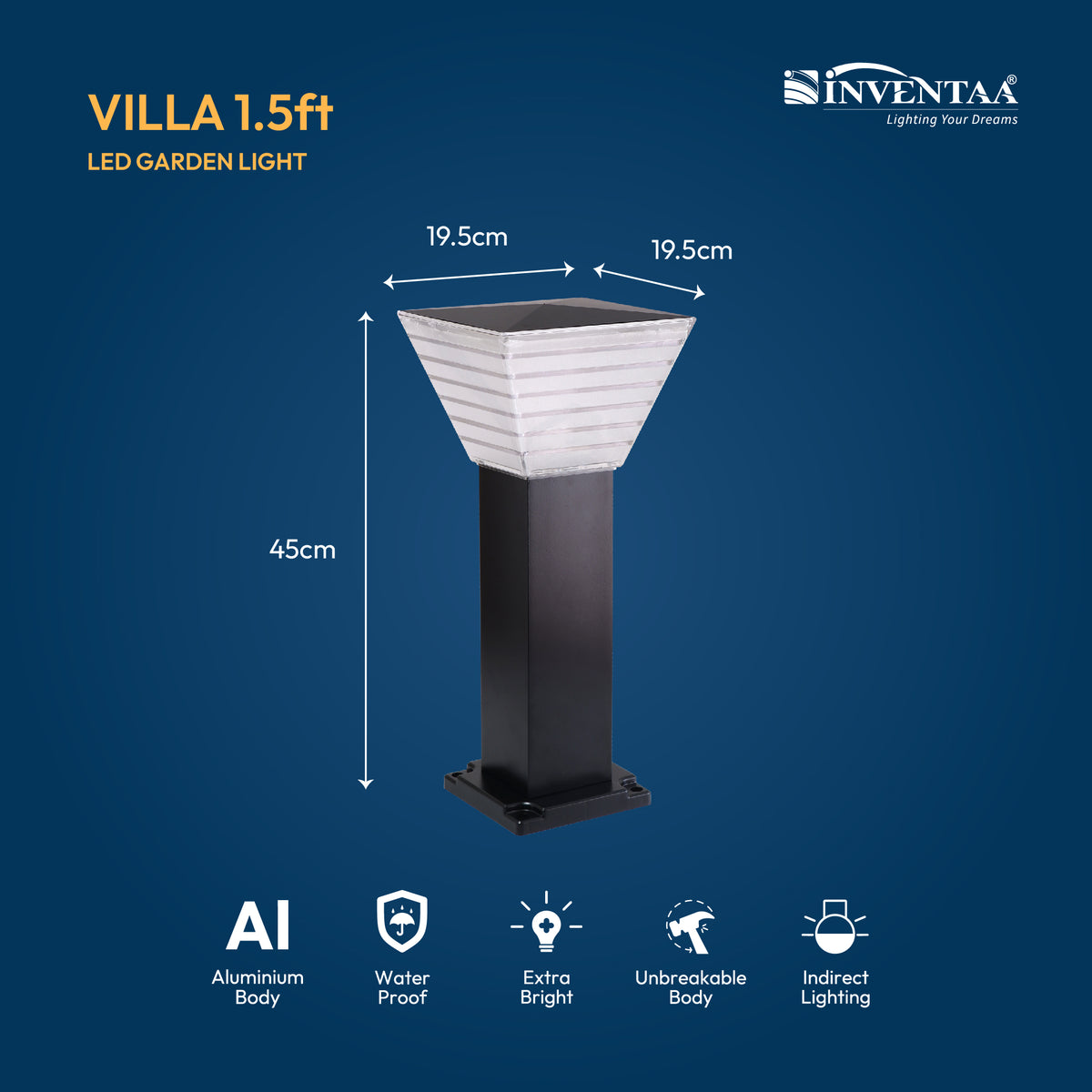 Bloom Solar LED Outdoor Bollard Light