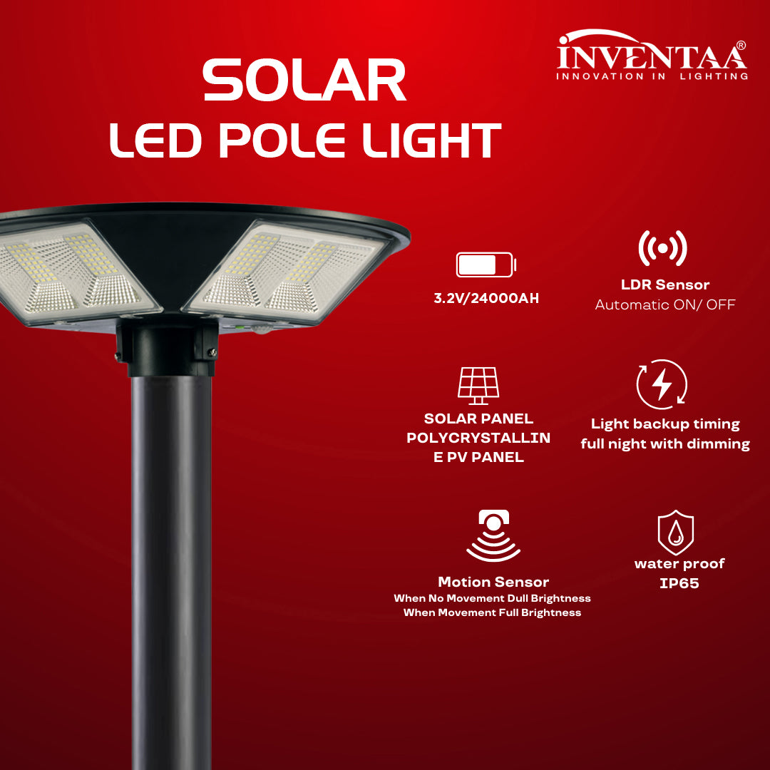 Features Of Grace LED Solar Pole Light
