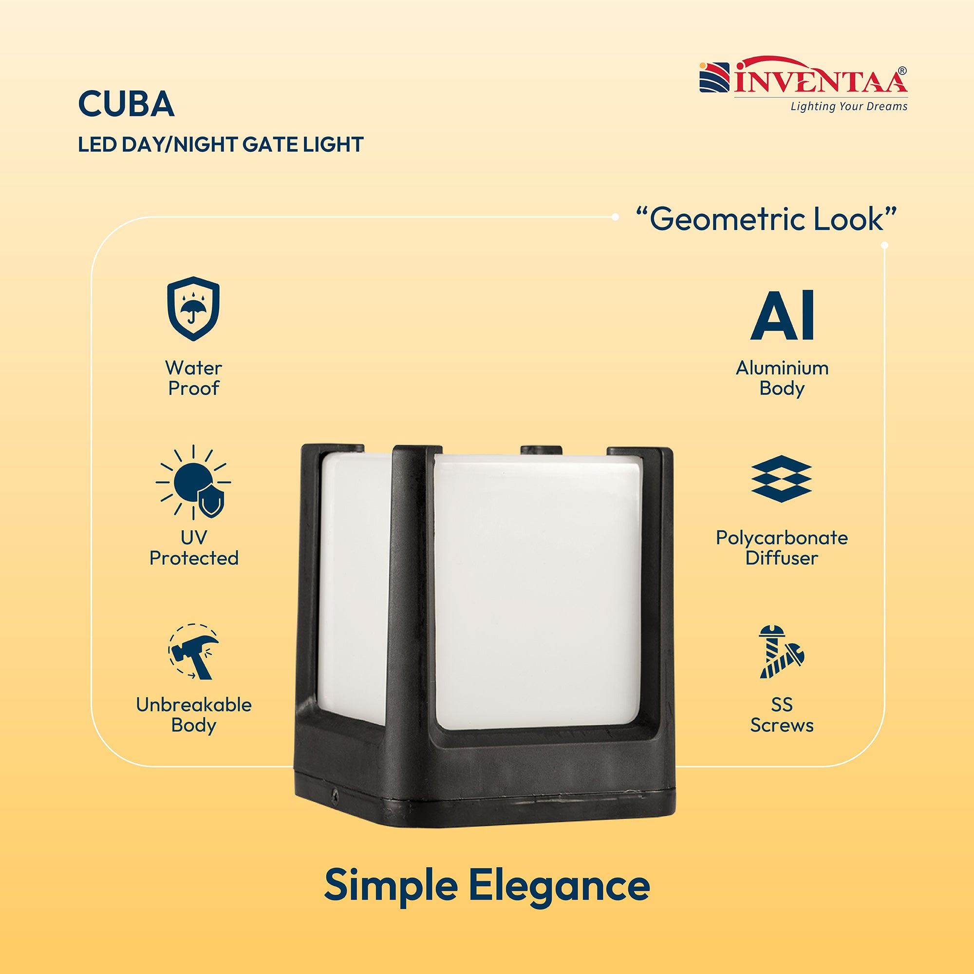 Features Of Smart Cuba LED Gate Light