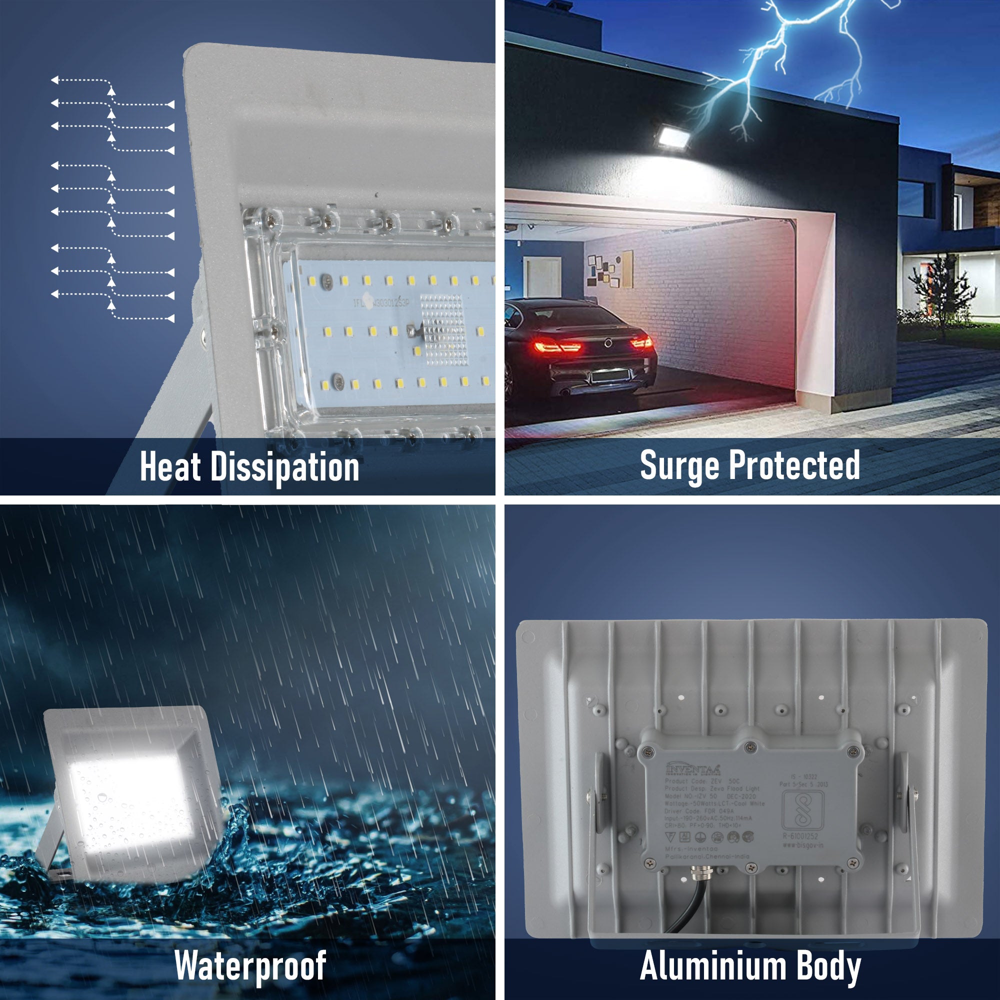 Features of Zeva 30W led flood light #watts_30w