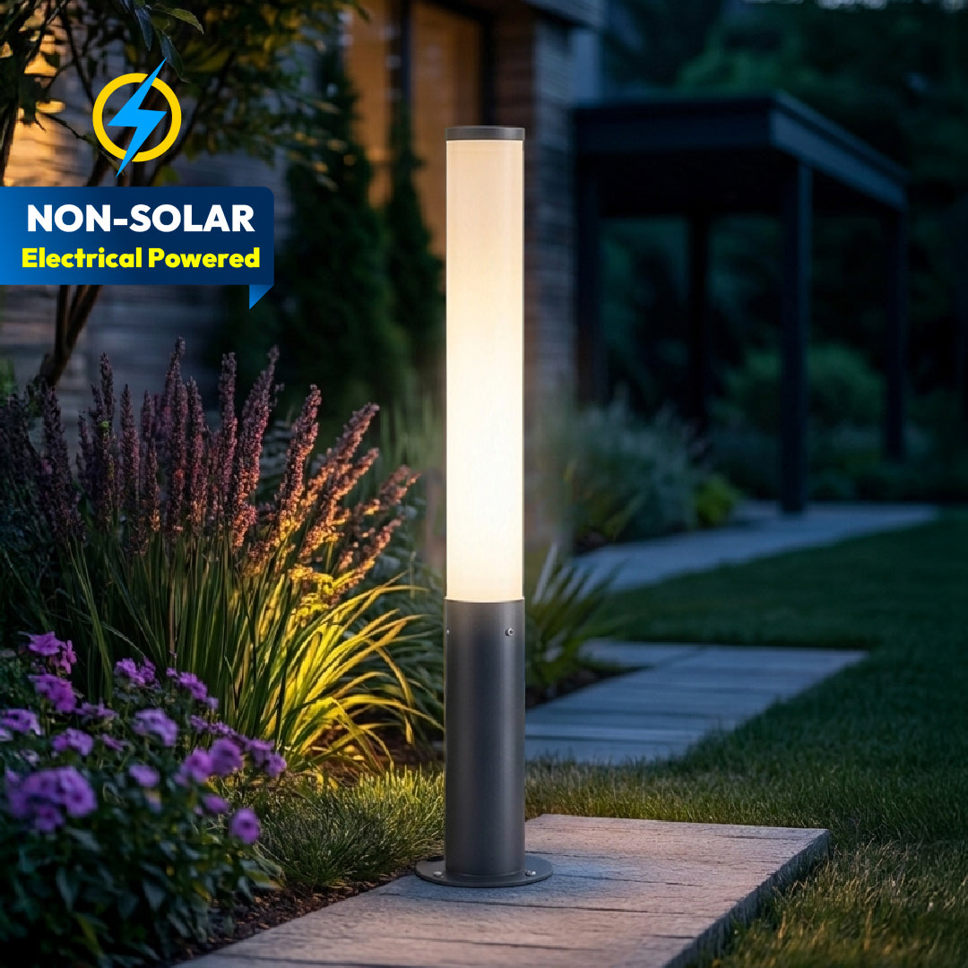 Reva LED Garden Bollard Outdoor Light ? Waterproof Aluminium Bollard Lights