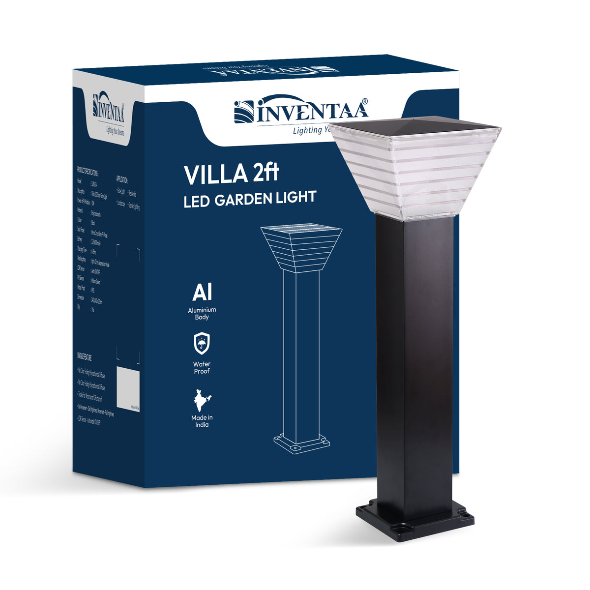 Bloom Solar LED Outdoor Bollard Light