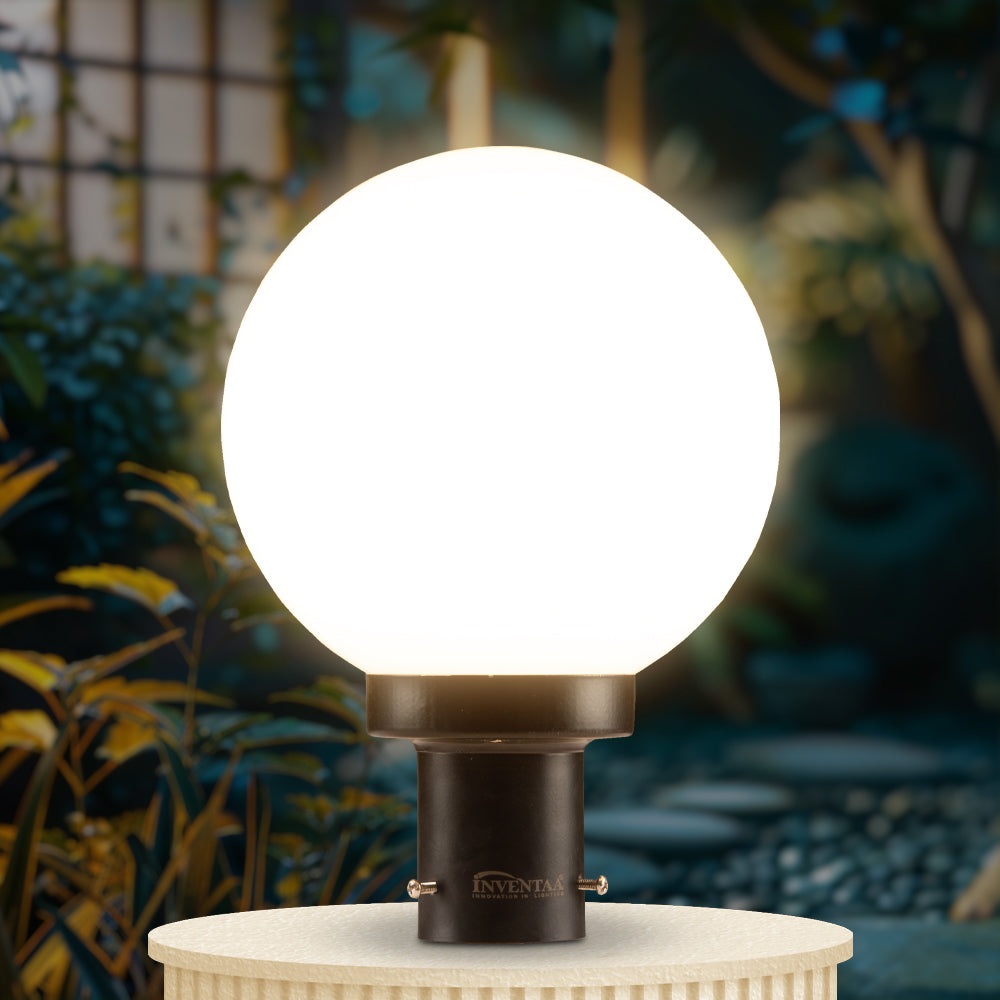 Globe Pc - 12W Gate Light Design House Entrance Lights