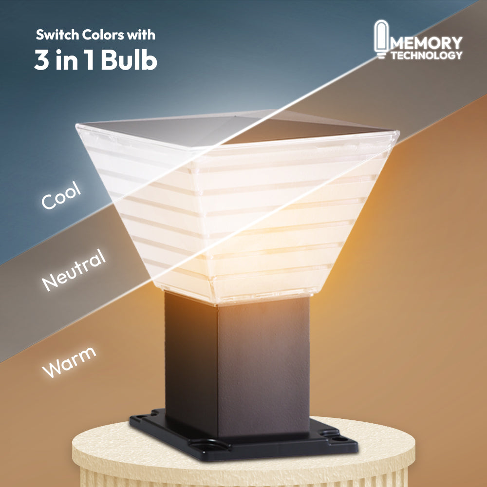 Villa LED Gate Light - 12W Outdoor Gate Post Lamp | Classic Design