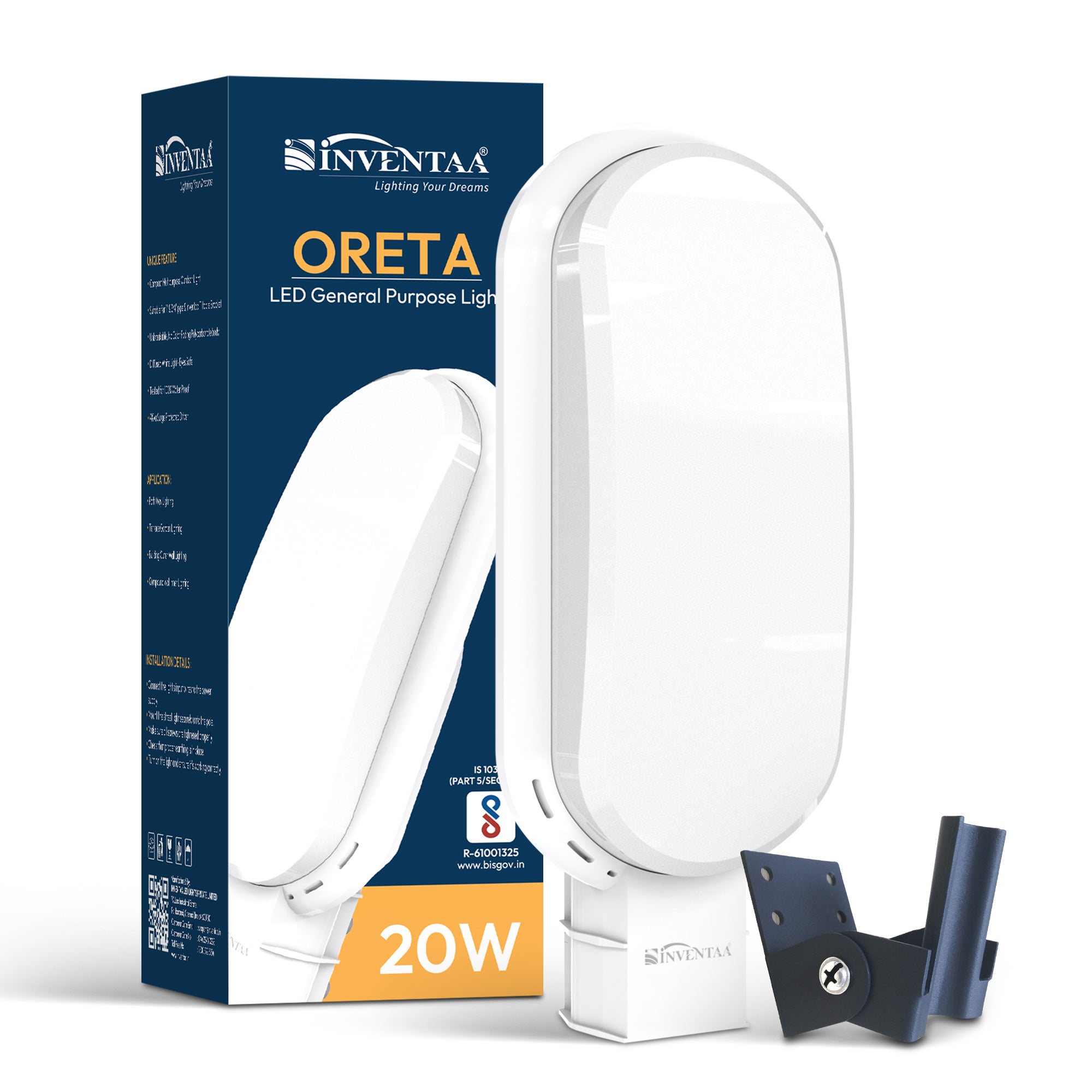 Oreta 20W LED General Purpose Street Light For Road Street Lighting With 1 Year Bulb Replacement Warranty