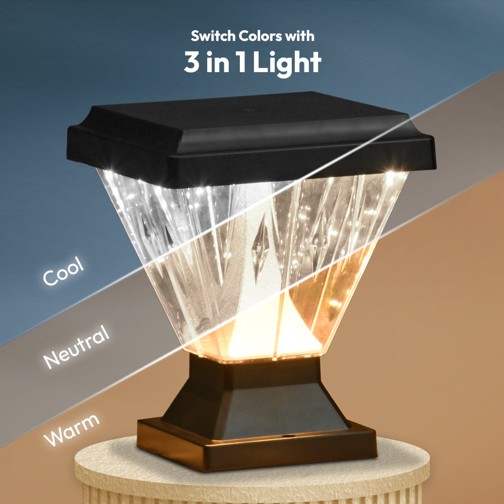 Chiti Sky Post Top - 12W Outdoor Gate Pillar Light